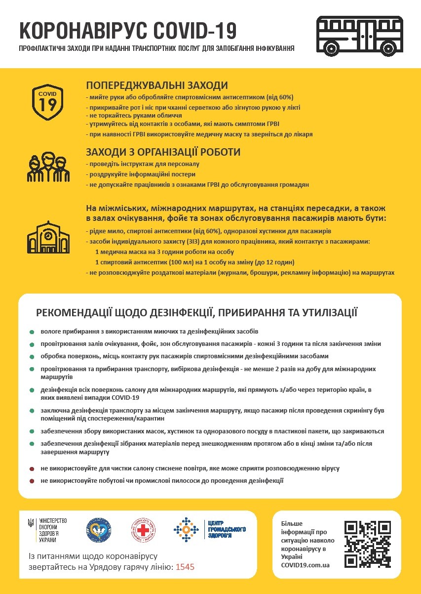 Ці рекомендації допоможуть знизити ризик на інфікування COVID-19