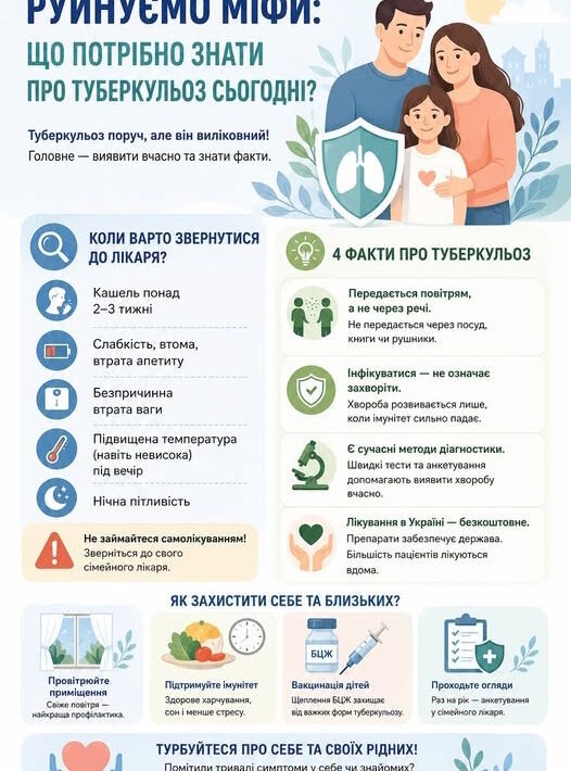 Руйнуємо міфи: Що потрібно знати про туберкульоз сьогодні?